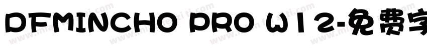 DFMINCHO PRO W12字体转换